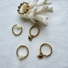 Load image into Gallery viewer, Ring coin, pikake,evil eye (stretch)