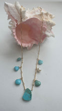 Load image into Gallery viewer, N Bar Drop Turquoise ,N Bar Akoya &amp; Freshwater pearl