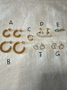 earring small studs , ear cuff 2025