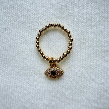 Load image into Gallery viewer, Ring coin, pikake,evil eye (stretch)