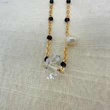 Load image into Gallery viewer, N Herkimer diamond &amp; enamel chain