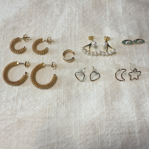 earring small studs , ear cuff 2025
