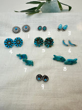 Load image into Gallery viewer, Naitive American Jewlry 2024　Turquoise earring