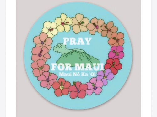 Pray for Maui sticker