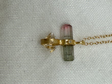 Load image into Gallery viewer, ND Herkimer and Tourmaline (watermelon)