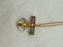 Load image into Gallery viewer, ND Herkimer and Tourmaline (watermelon)