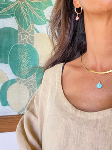 E hoop Gemstone