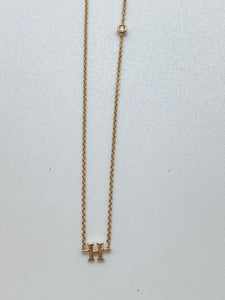 NKY Initial necklace with diamond